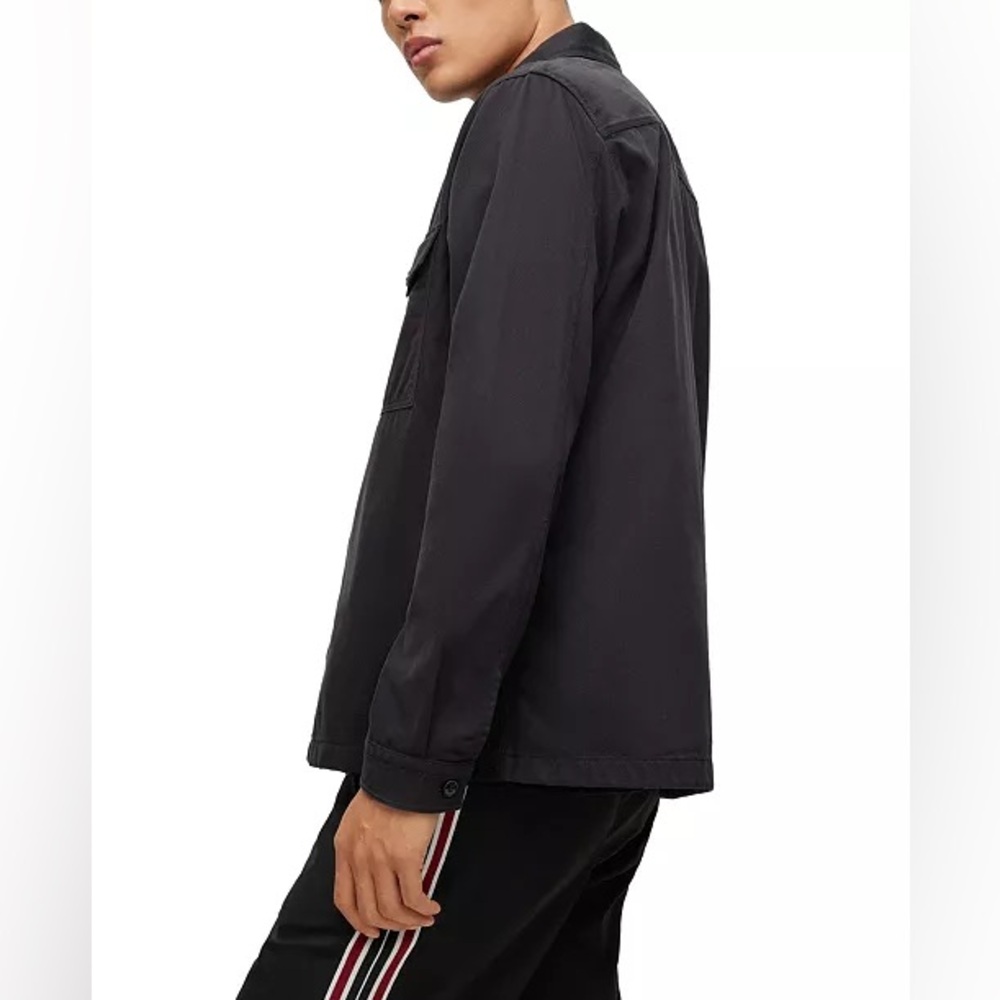 Hugo Overshirt Jacket Patch Pockets Button - image 5